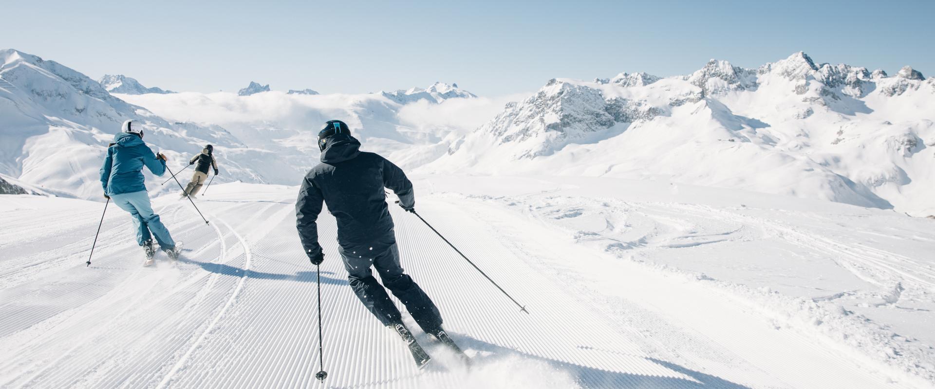 Skifahren Lech